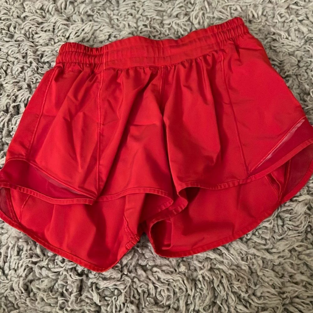 Lululemon red shorts